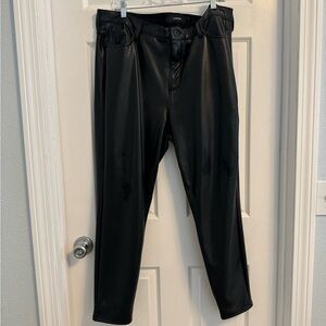 NWT Torrid Black PU Faux Leather Skinny Leg Pants